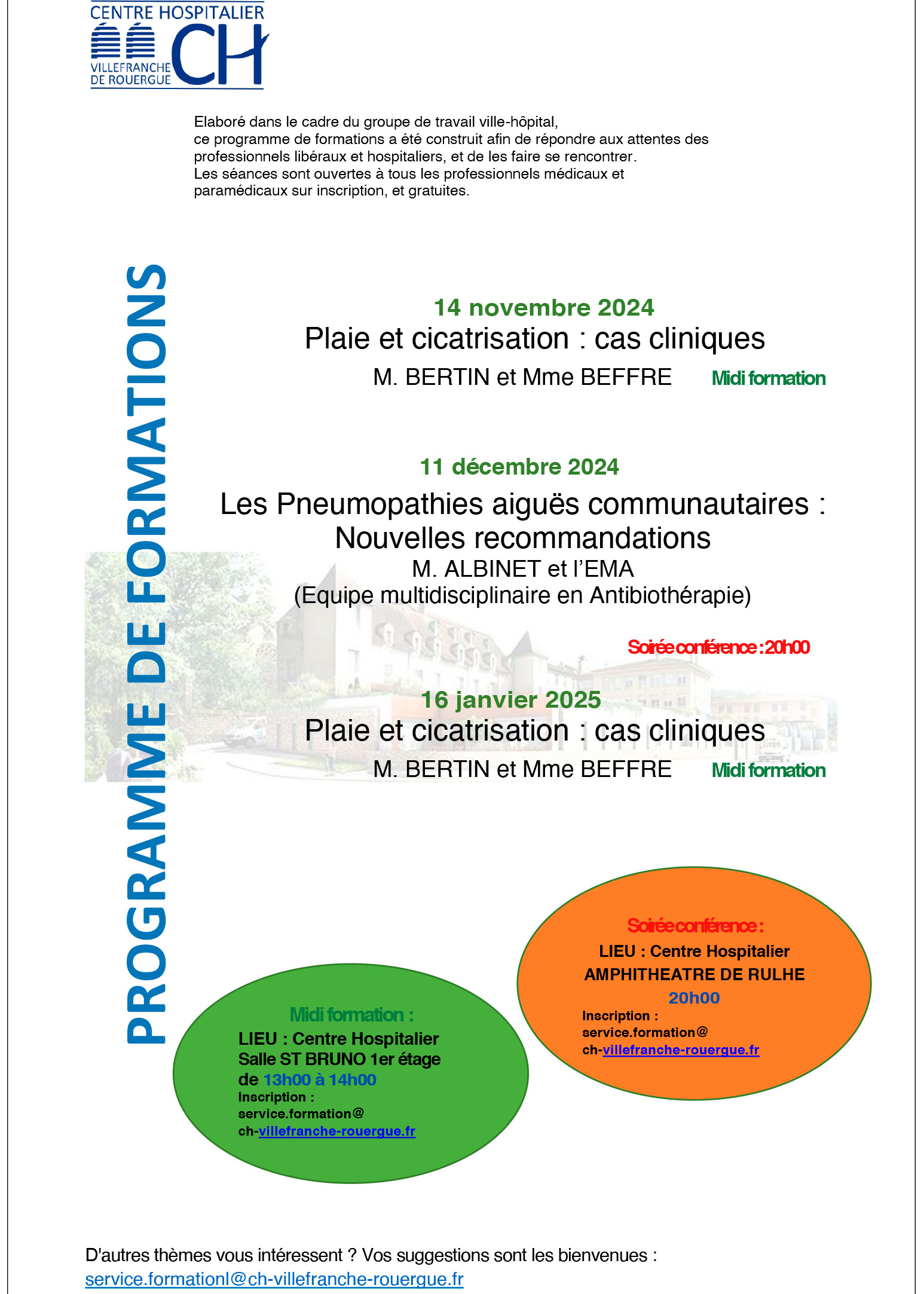 Formations 2e trimestre