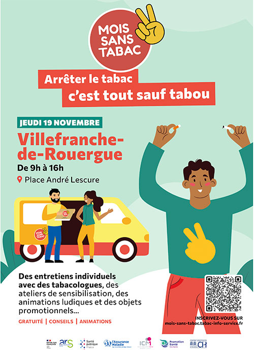 Le Mois sans tabac à VIllefranche de Rouergue Aveyron