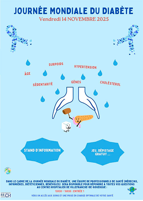 Journée Mondiale du Diabète à Villefranche de Rouergue